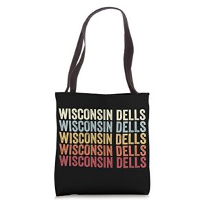 wisconsin dells wisconsin wisconsin dells wi retro vintage tote bag