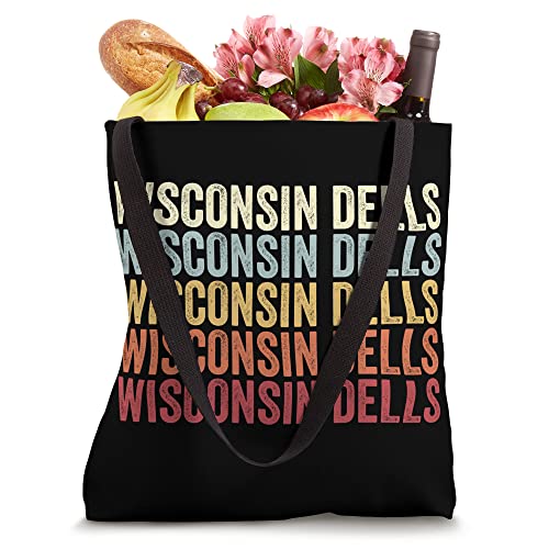 Wisconsin Dells Wisconsin Wisconsin Dells WI Retro Vintage Tote Bag