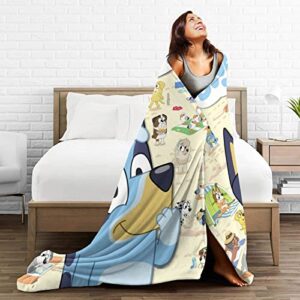 XIANGRIKUI Air Conditioner Blanket Cartoon Blanket Soft Cozy Throw Blanket Flannel Blankets for Bed Couch Living Room 80''X60''