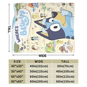 XIANGRIKUI Air Conditioner Blanket Cartoon Blanket Soft Cozy Throw Blanket Flannel Blankets for Bed Couch Living Room 60''X50''