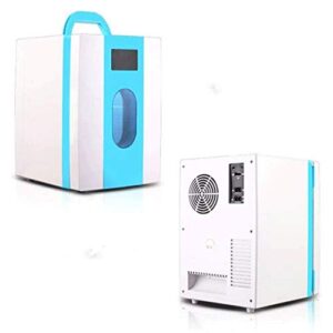 VIBY Mini Fridge,Mini Portable Compact Personal Fridge Cools & Heats 10Liter Capacity, For Home,Office, Car, Dorm or Boat - Compact & Portable (Color : Blue)