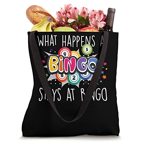 What Happens At Bigno Stays At Bingo Gamble Bingo Tote Bag