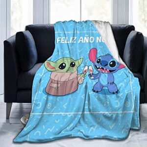 cartoon blanket ultra soft flannel throw blankets for travelling living room couch sofa bedroom decor giftsa 50″x40″