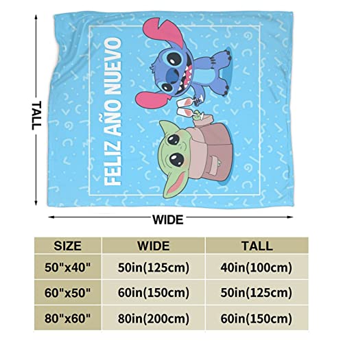 Cartoon Blanket Ultra Soft Flannel Throw Blankets for Travelling Living Room Couch Sofa Bedroom Decor Giftsa 50"x40"