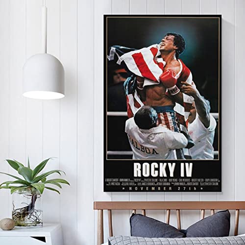 SUANQ Rocky 4 Movie Poster Poster Decorative Painting Canvas Wall Art Living Room Posters Bedroom Painting 12x18inch(30x45cm)