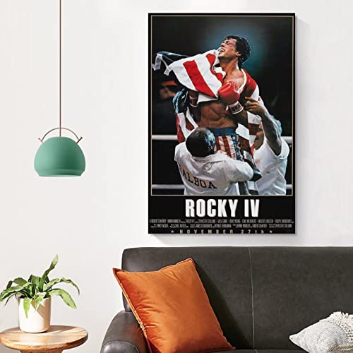 SUANQ Rocky 4 Movie Poster Poster Decorative Painting Canvas Wall Art Living Room Posters Bedroom Painting 12x18inch(30x45cm)