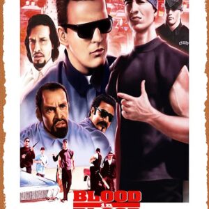 Shvieiart Movie Poster Retro Metal Sign Blood In, Blood Out Movie Poster Art Classic Movie Posters Wall Art Decor Tin Sign-8x12inch,multicolor