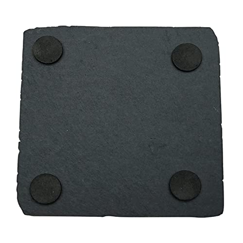 12 Pack 4 x 4 Inch Stone Coasters Bulk Cup Coaster Set, Personalized Engraving DYI Bulk Square Coasters with Anti-Scratch Bottom for Bar Kitchen Home