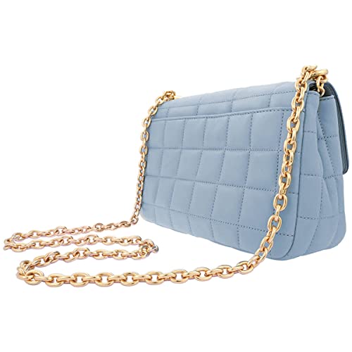 Michael Kors Ladies SoHo Large Quilted Leather Shoulder Bag - Pale Blue