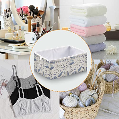 Storage Bins for Shelves Twigs Berries Flowers Collapsible Storage Baskets for Closet Cubes Organizer Fabric Storage Box for Home Office 11x11x11in