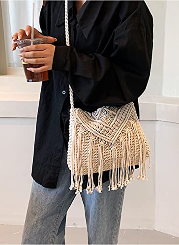 Crossbody Bag for Women Cute Hobo Bag Satchel Bag Summer Bag Knit Bag Beach Bag Purse Tote Handbags for Women 2023