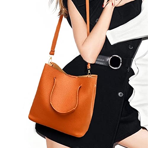 Women Fashion Handbags Tote bag for women Wallet Tote Bag Shoulder Bag Top Handle Satchel Purse handbags Set 4pcs (Color : Auburn)