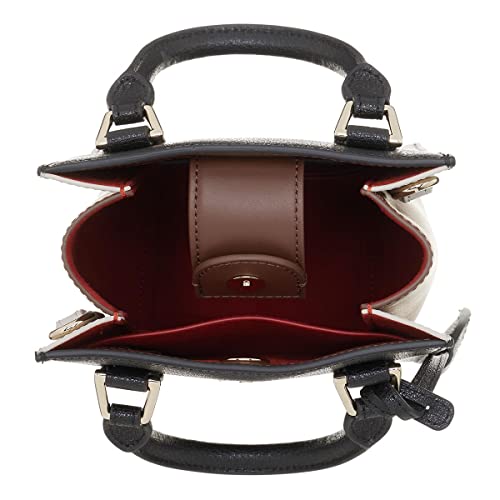 Furla Women's Black Leather Magnolia Mini Tote Crossbody Handbag