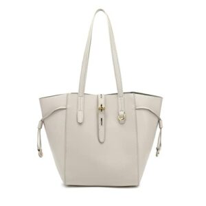 ll loppop large designer hobo bag, simple tote bags shoulder purse for women grey 204603