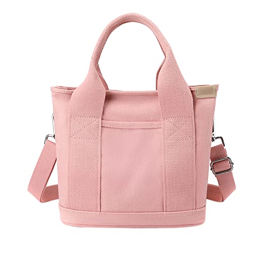 GETERUUV Tote Bag Women Small Satchel Bag Stylish Mini Tote Handbag Canvas Hobo Bag Fashion Crossbody Purse Bag Shoulder Bag Messenger Bags for Women