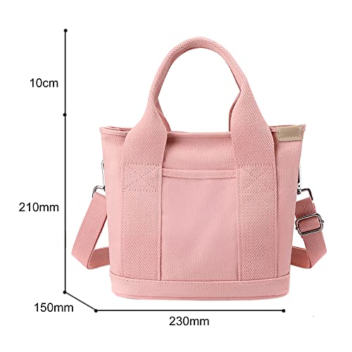 GETERUUV Tote Bag Women Small Satchel Bag Stylish Mini Tote Handbag Canvas Hobo Bag Fashion Crossbody Purse Bag Shoulder Bag Messenger Bags for Women