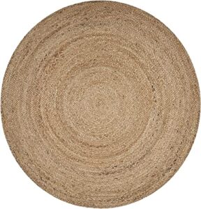 100% jute handwoven round /natural jute rugs (4 x4 ft)