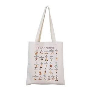 mnigiu yoga tote bag yoga lover gift yoga instructor gift yoga teacher gift meditation gift zen gift (yoga tote)
