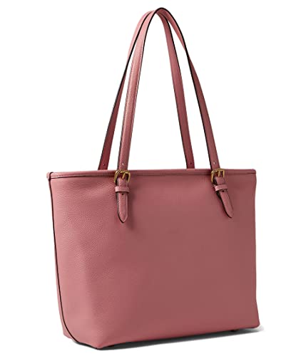 COACH Polished Pebble Leather Taylor Tote Bubblegum One Size