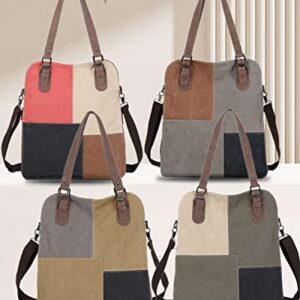 Women Canvas Handbags Shoulder Bag Large Hobo Bags Tote Bag Satchel Handle Bag Crossbody Bag (Color-03)