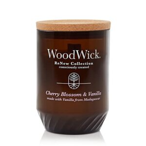 woodwick® renew large candle, cherry blossom & vanilla, 13 oz.