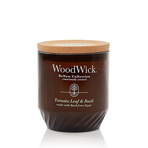 WoodWick® Renew Medium Candle, Tomato Leaf & Basil, 6 oz.