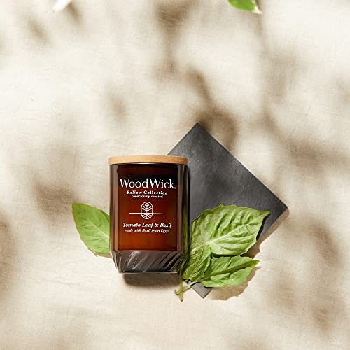 WoodWick® Renew Medium Candle, Tomato Leaf & Basil, 6 oz.