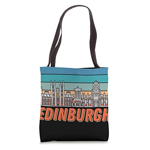 Edinburgh Skyline Scotland Souvenir Scottish Tourist Tote Bag