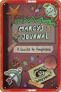 marcy’s journal:a guide to amphibia (hardcover) retro metal sign vintage tin sign,comic style,funny signs,film movie cinema theater,man cave,garage,pub,brewery,cafe,wall decor,12×8 inch