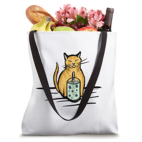 Boba Cat Tote Bag