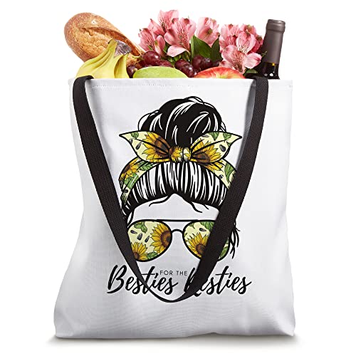 Besties For The Resties Hair Bandana Matching Mommy and Me Tote Bag