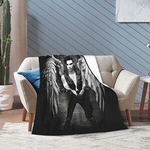 Black Music Veil Band Brides Blanket Throw Blanket,Luxury Plush Fuzzy Blankets and Throws for Couch, Sauna Blanket Air Conditioned Blanket 60"X50"