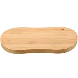 bestonzon wooden cutting board charcuterie boards kitchen chopping board with hole bread serving board fruit serving platter for kitchen for meat bread vegetables apple