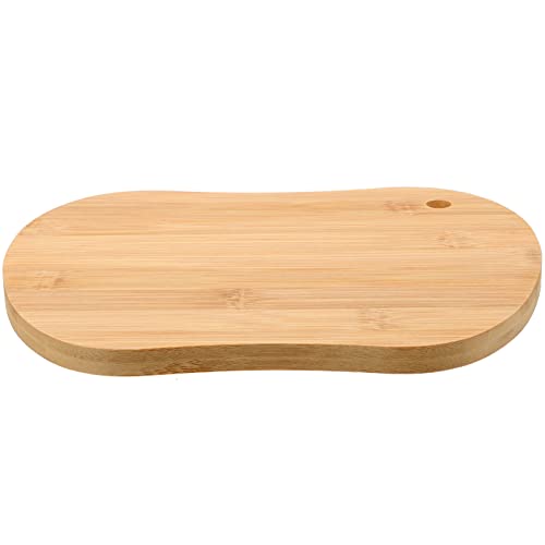 BESTonZON Wooden Cutting Board Charcuterie Boards Kitchen Chopping Board with Hole Bread Serving Board Fruit Serving Platter for Kitchen for Meat Bread Vegetables Apple