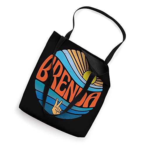 Brenda Shirt Vintage Sunset Brenda Groovy Tie Dye Tote Bag