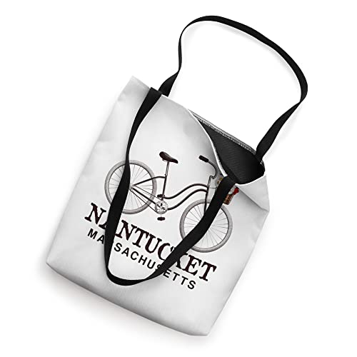 Nantucket Massachusetts Bike Flowers Basket Summer Travel Tote Bag