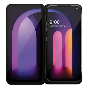 urbanx dual screen case for lg v60 thinq 5g with type-c adapter – black