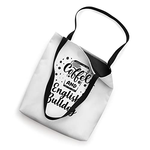 Coffee and English Bulldog Tote Bag