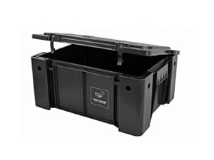 front runner wolf pack stackable home storage boxes, impact-resistant, great for storing emergency supply storage, seasonal gear and other household items (black) capacity/size (single, wolf pack)