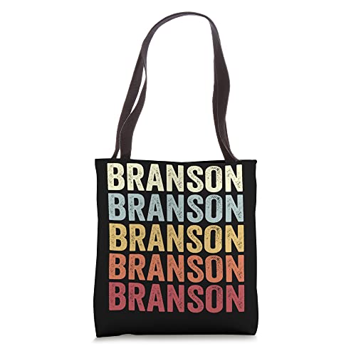 Branson Missouri Branson MO Retro Vintage Text Tote Bag