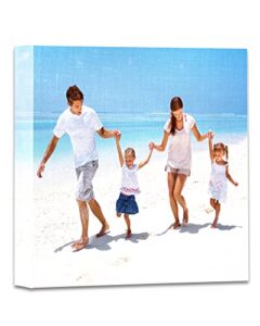 custom canvas prints personalized canvas wall art with your photo for bedroom living room wedding baby pet family picture framed wall art(8″ w x 8’h)