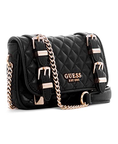 GUESS Adam Mini Crossbody Flap, Black