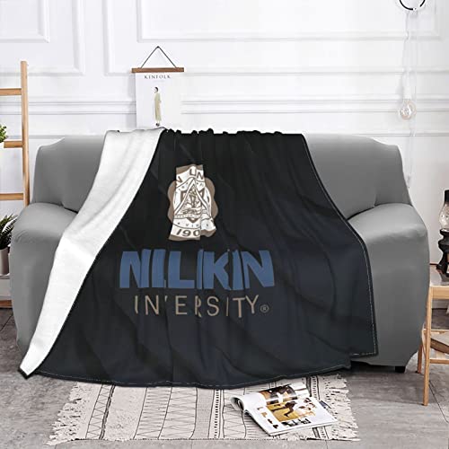 Millikin University Logo Flannel Throw Blanket, 60x50 Inches Soft Blanket for Couch, Cozy, Warm ，All Season.