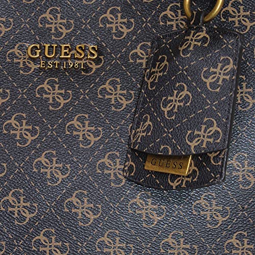 GUESS Zed Girlfriend Carryall, Brown Logo