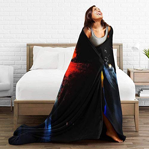 50"x40" Blanket Panther Sunset Black Fleece Blanket Throw Blanket Lightweight Microfiber Blankets for Bed Couch Sofa Blanket Quilt