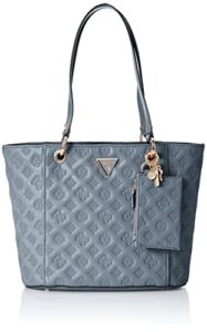 guess noelle small elite tote, slate