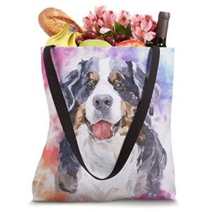 Bernese Mountain Dog Lover Tie Dye Tote Bag