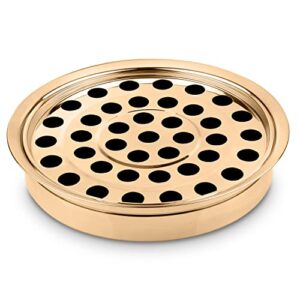 Steadfast Selections - (Cup Tray) Premium Gold Communion Trays for Churches | Communion Set | Communion Plates for Church | Communion Tray Set | Communion Supplies | Church Communion Ware