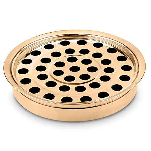 Steadfast Selections - (Cup Tray) Premium Gold Communion Trays for Churches | Communion Set | Communion Plates for Church | Communion Tray Set | Communion Supplies | Church Communion Ware