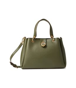 anne klein ak lock satchel, moss